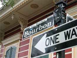 Bourbon St Sign