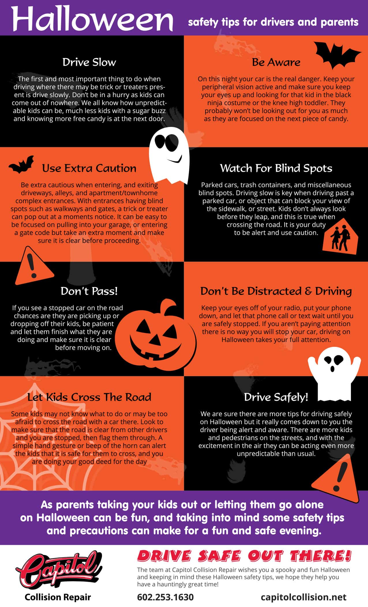  Halloween Safety  Tips Infographics Tips for Parents 