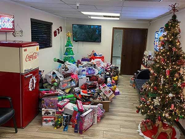 Our awesome toy drive donations